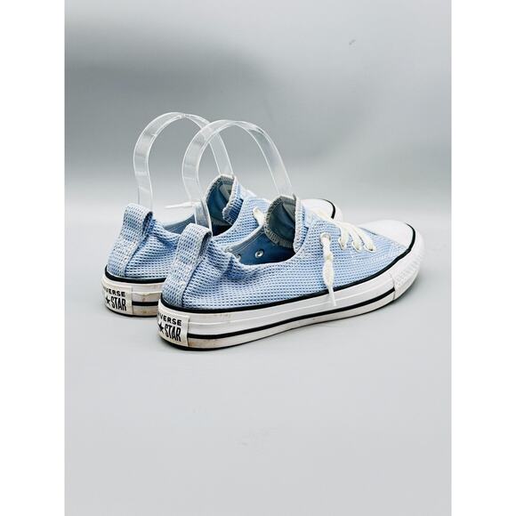Converse Shoes Women 7 Blue Knit Chuck Taylor All Star Shoreline Low Top Sneaker - Picture 9 of 12